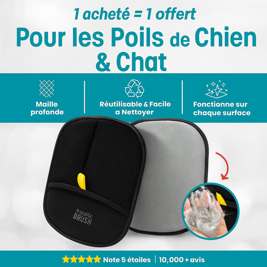 La Magic Brush™ - Un geste, et les poils disparaissent